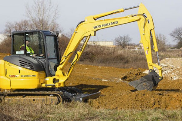 New Holland | Compact Crawler Excavators | Model E55BX for sale at Landmark Equipment, Texas